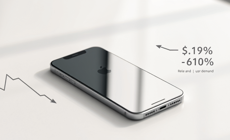 iPhone 17 Air showcasing its slim design while addressing sales challenges.
