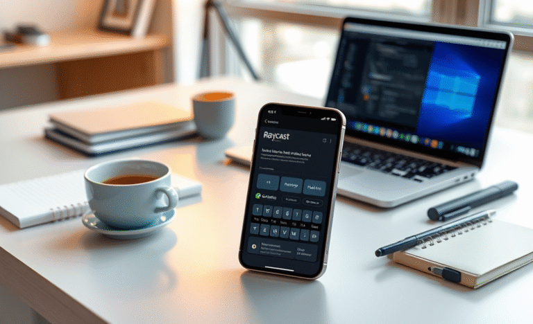 An illustration of Raycast's new iOS app features enhancing productivity.