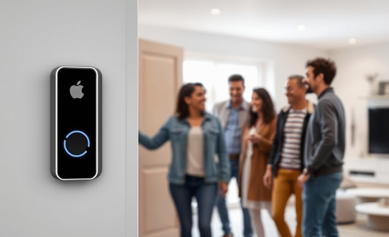 Apple's Smart Doorbell featuring Face ID technology for enhanced home security.